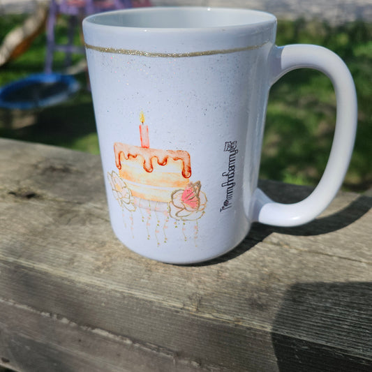15oz Resin Happy Birthday Mug