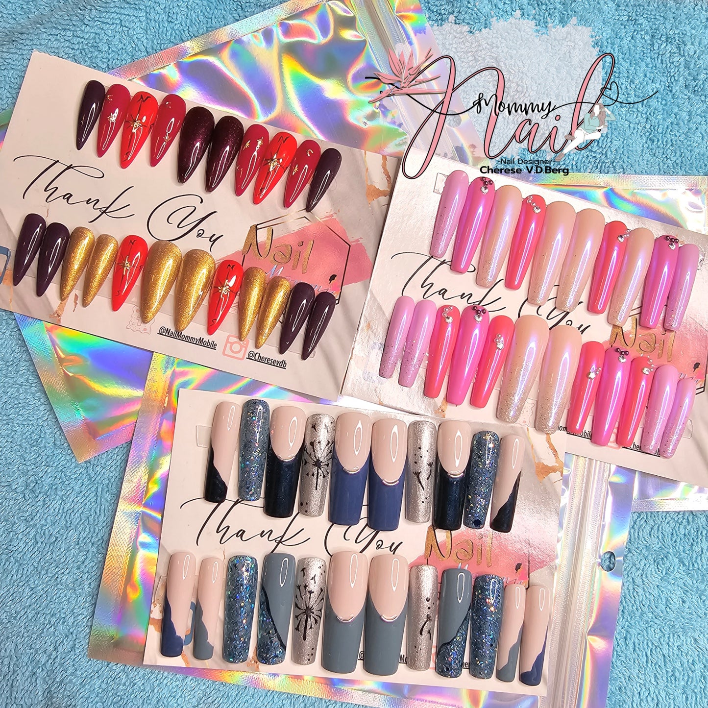 Pearl Press On Nails  image 2