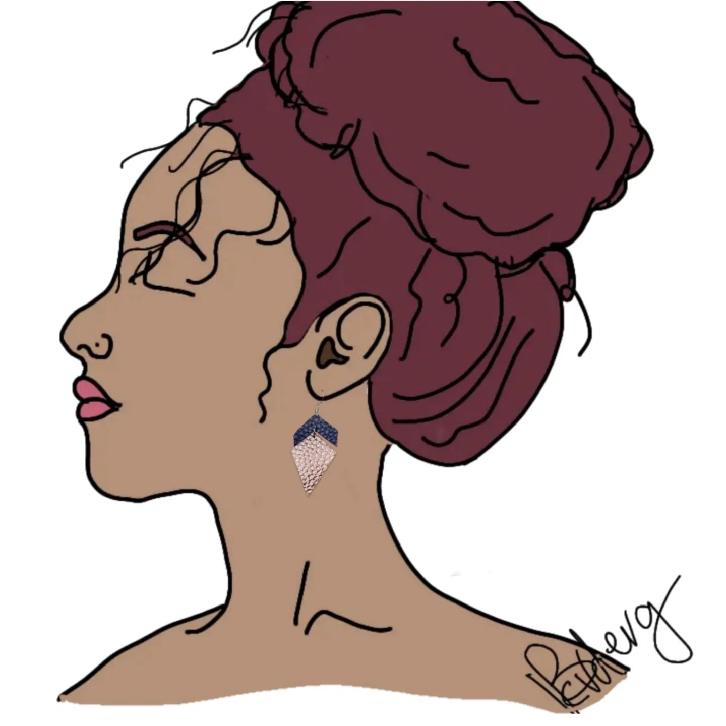 Earings and Keychain Combo image 0